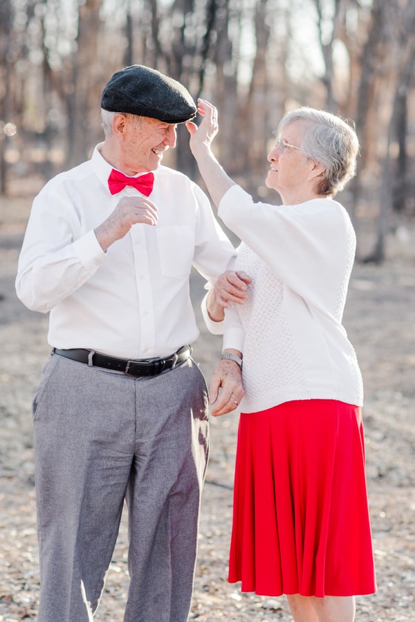 Valentines Photo Shoot with 80 Year Old Couple