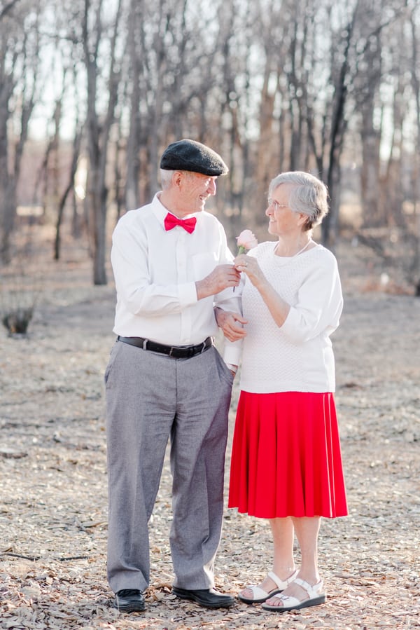 Valentines Photo Shoot with 80 Year Old Couple