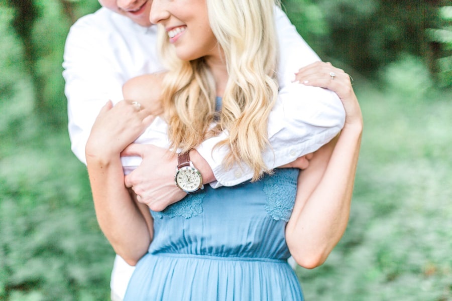 romantic engagement session