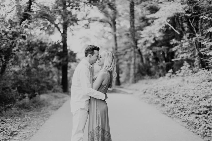 romantic engagement session