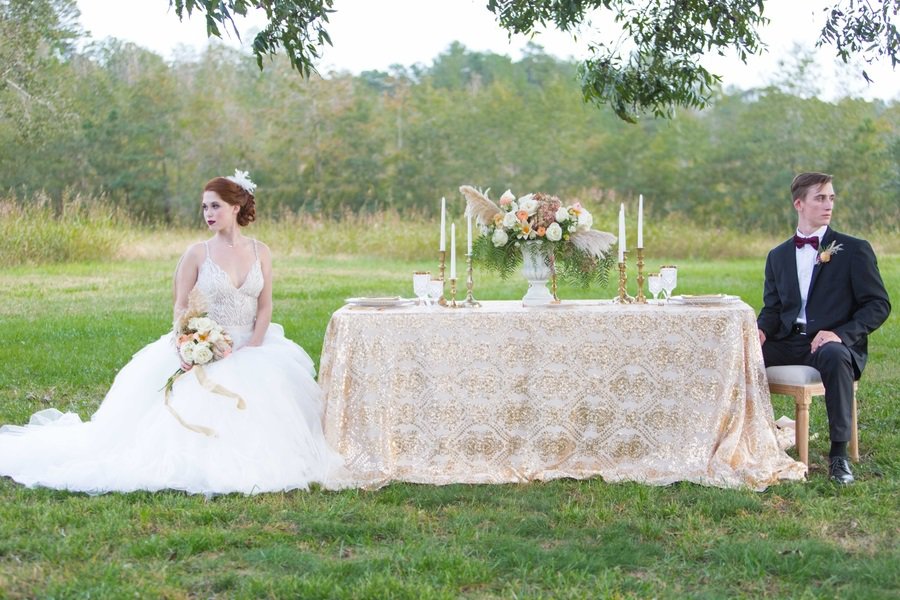 dramatic wedding photo