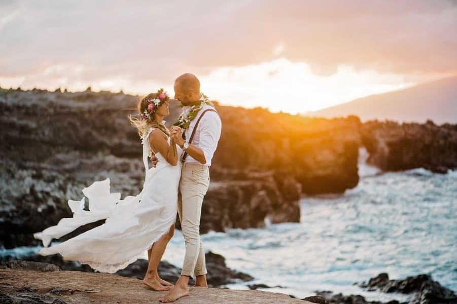 dramatic wedding photography