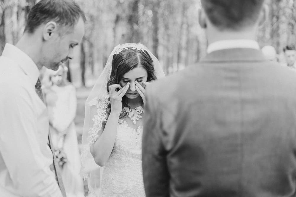 emotional wedding ceremony