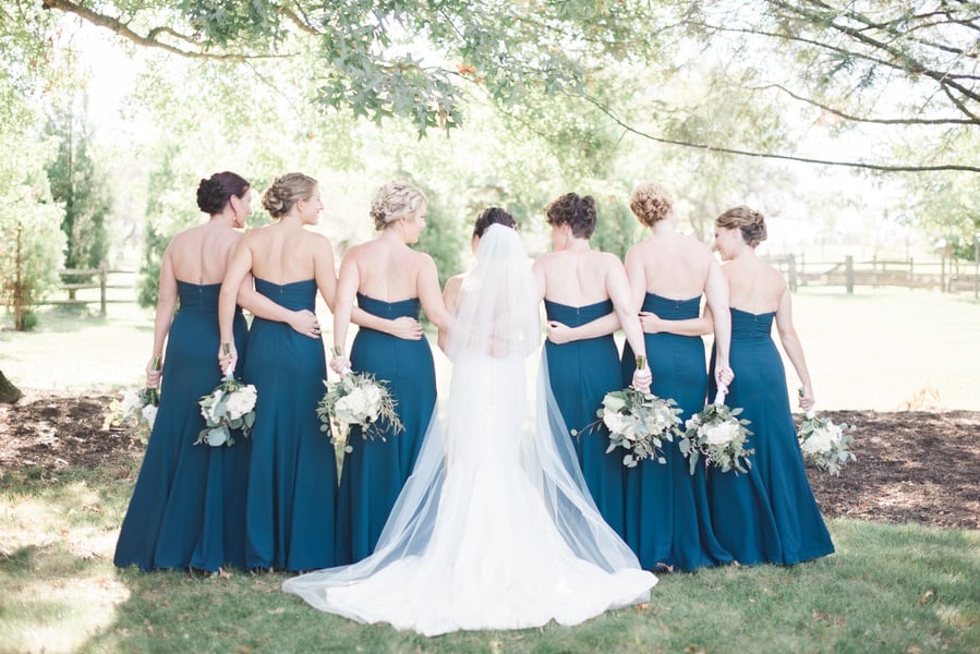 gorgeous bridesmaids dresses and florals