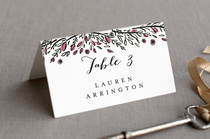 grand meadow place card example