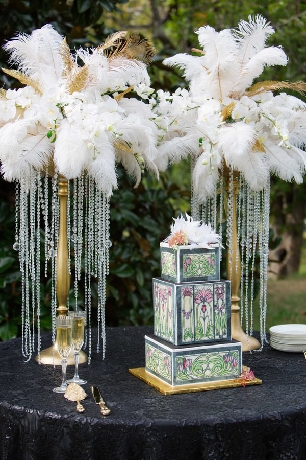great gatsby styled wedding