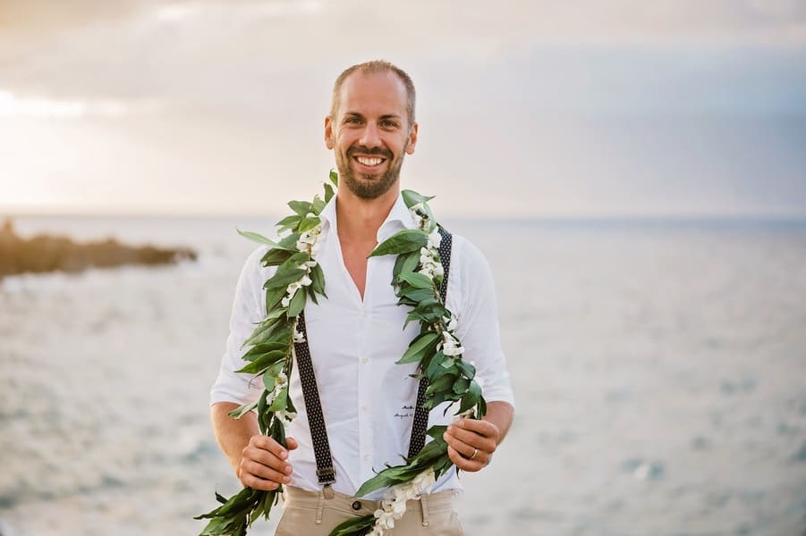 happy groom