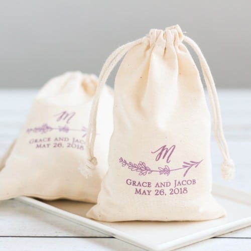 lavender favor bags