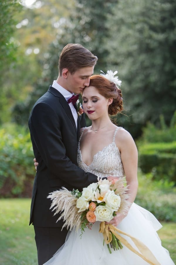 romantic wedding portrait