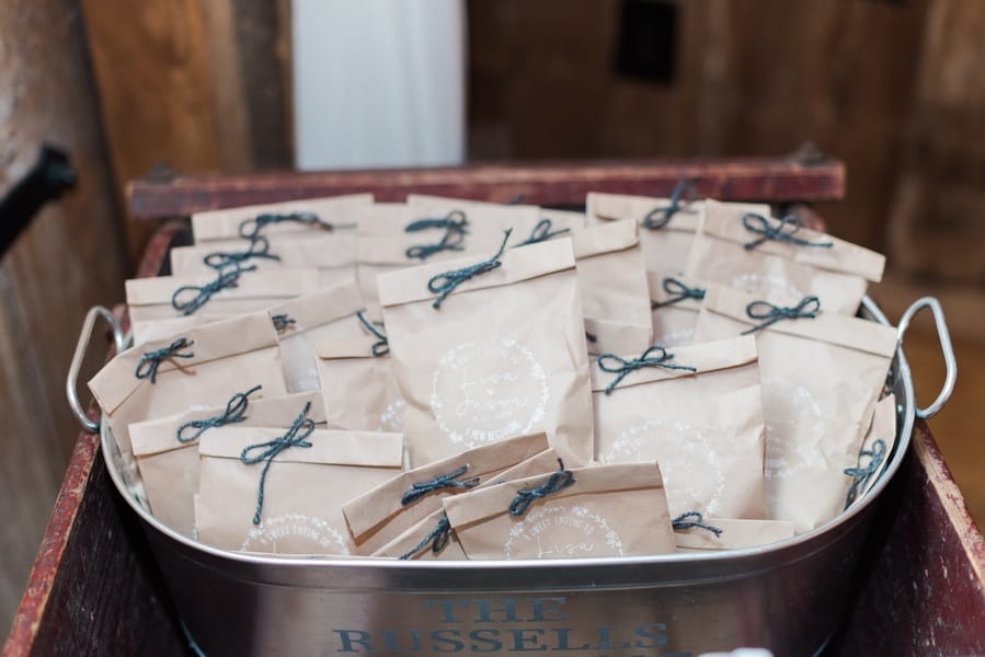 rustic wedding favors