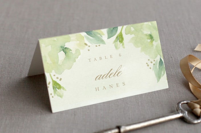 southern garden place cards example