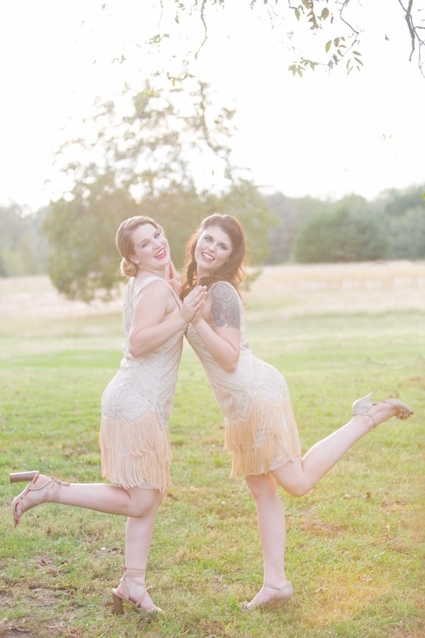 twenties bridesmaids