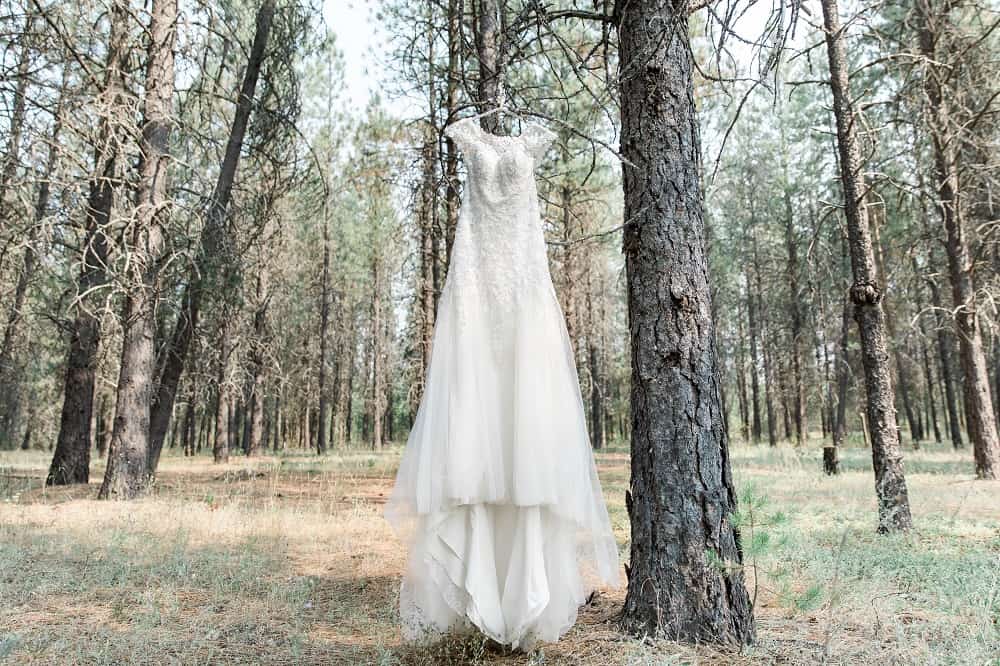 wedding dress shot