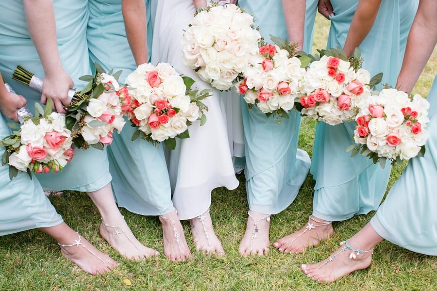 wedding party flowers