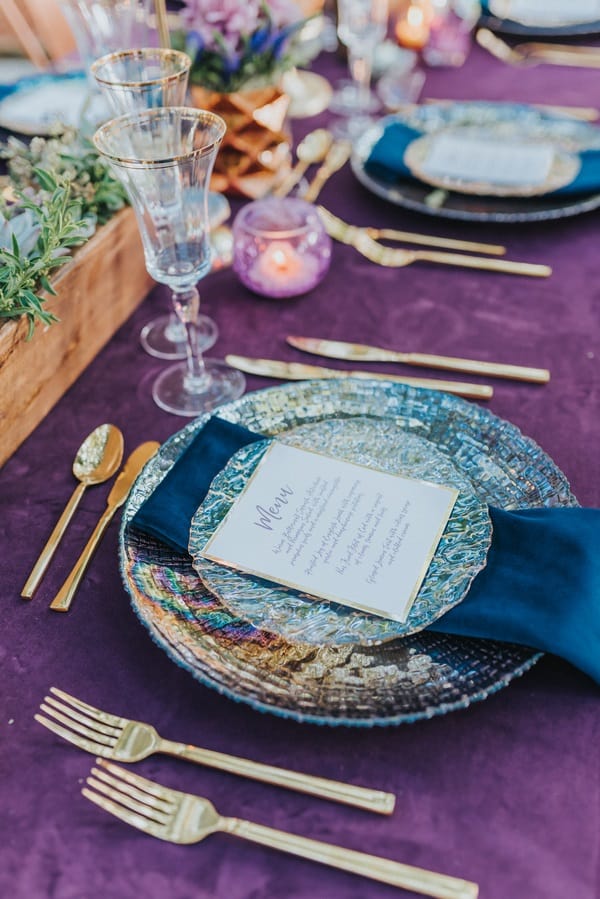 wedding table setting