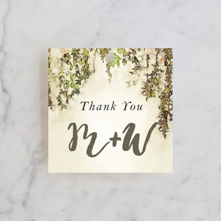rustic favor tag