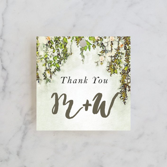 rustic favor tag
