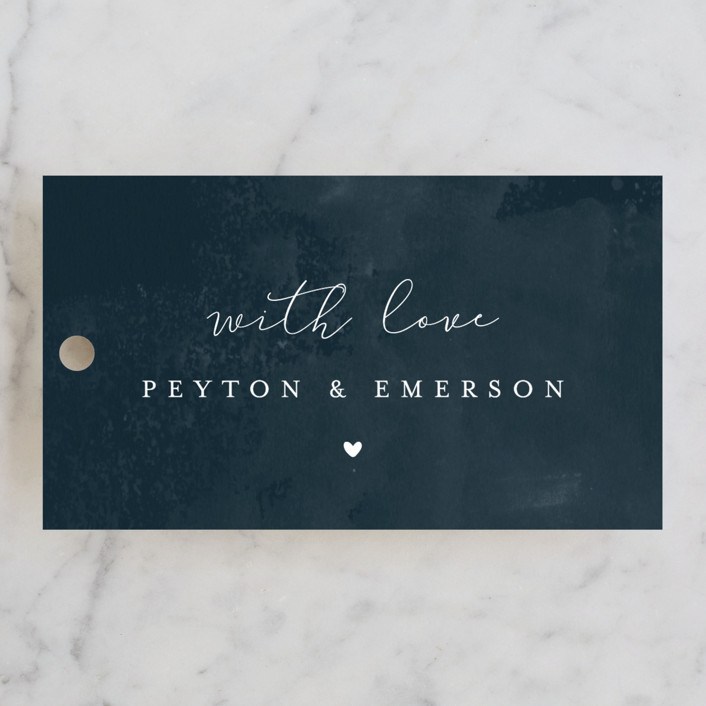 with love favor tag