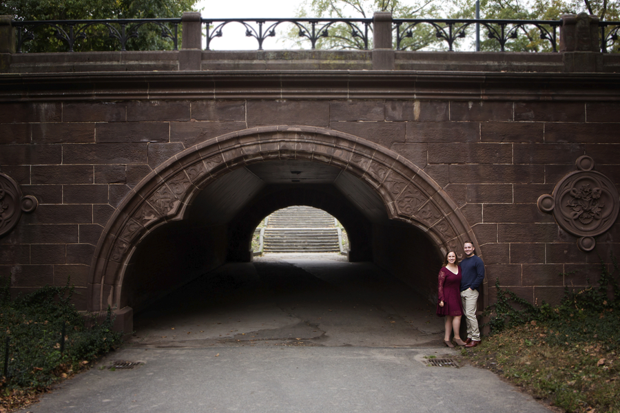 Central Park in Fall Engagement Session