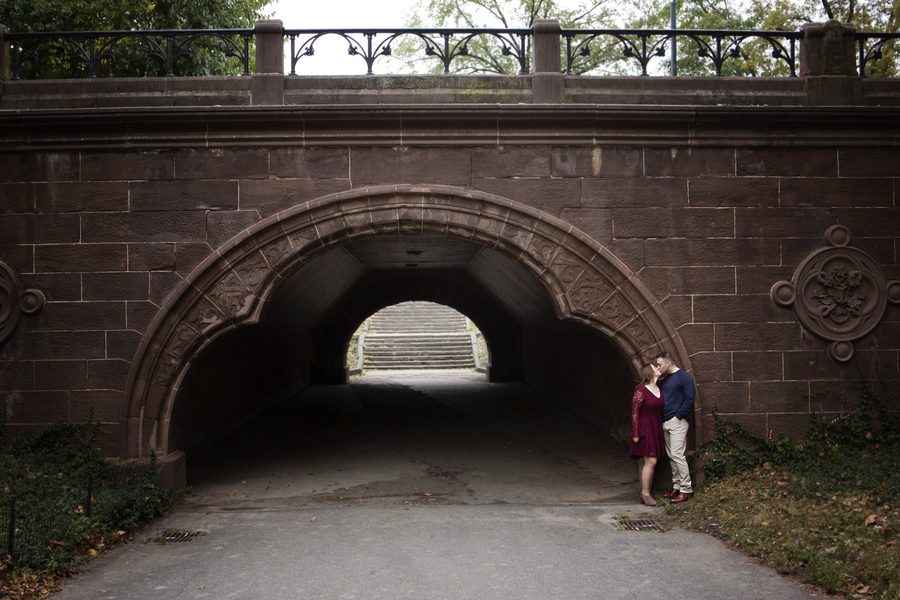 Central Park in Fall Engagement Session