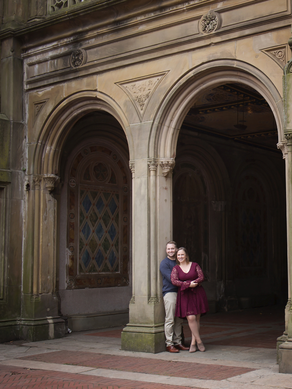 Central Park in Fall Engagement Session