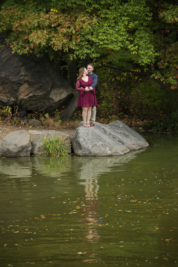 Central Park in Fall Engagement Session