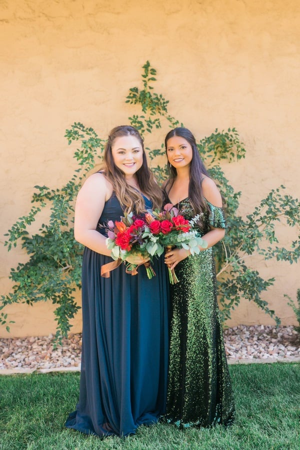 autumnal bridesmaids dresses