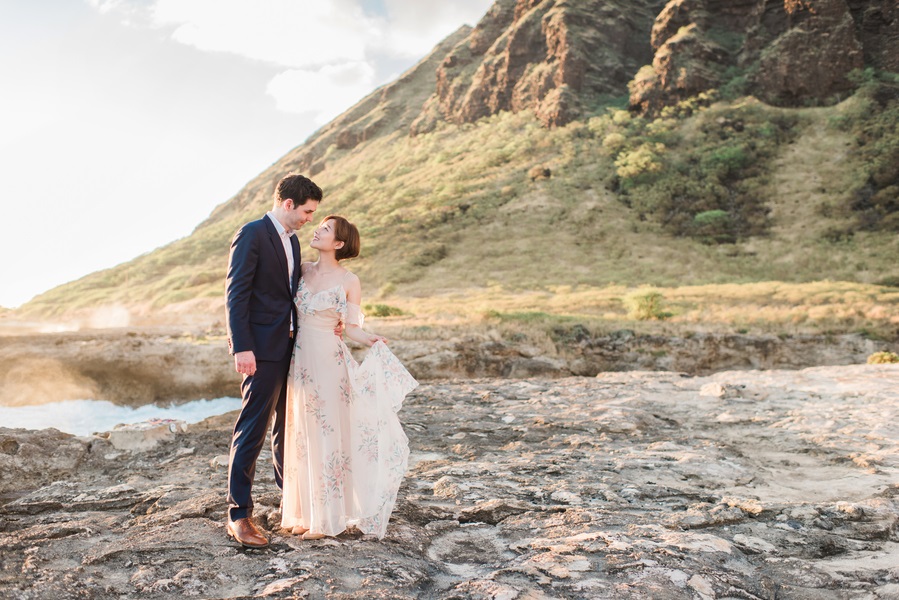 bright and light engagement shoot