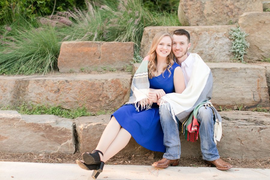 cozy engagement shoot
