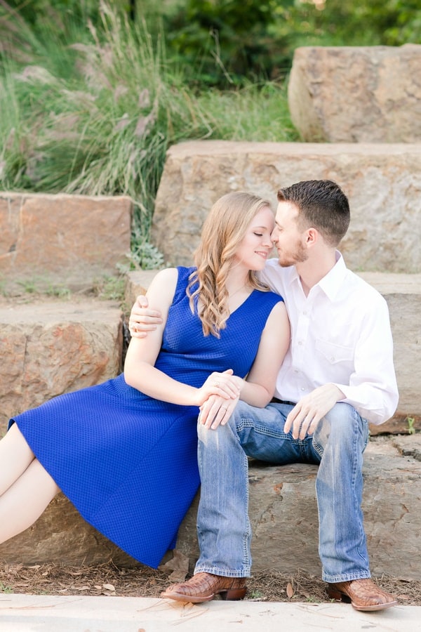 cozy engagement session