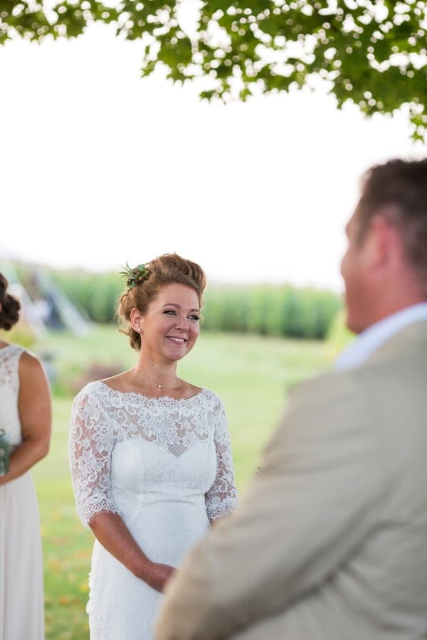 happy bride