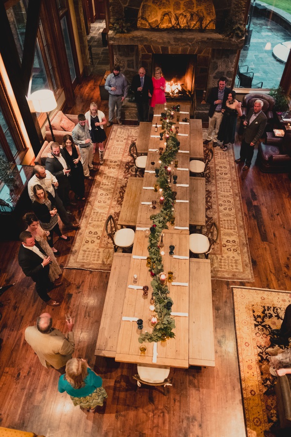 intimate wedding reception