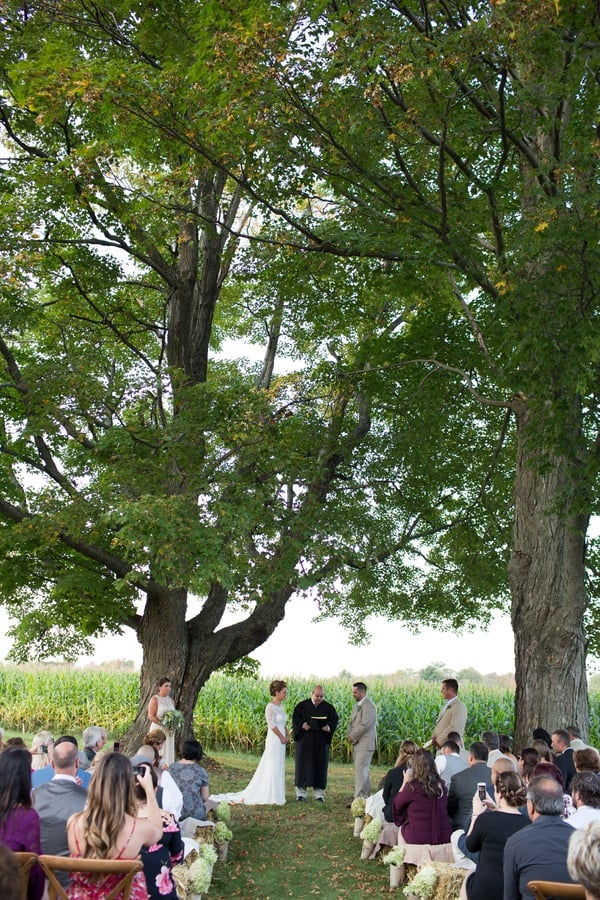 outdoor wedding ceremony