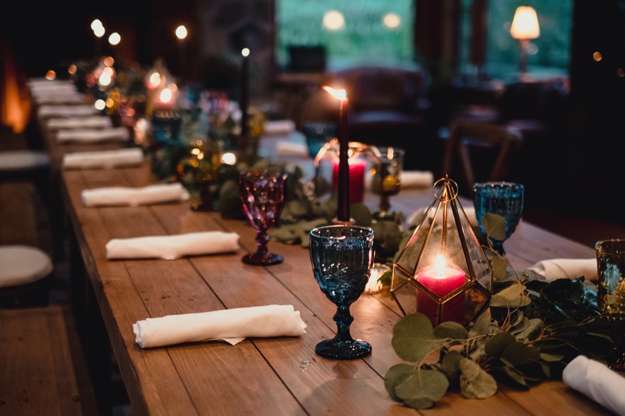 rustic wedding reception