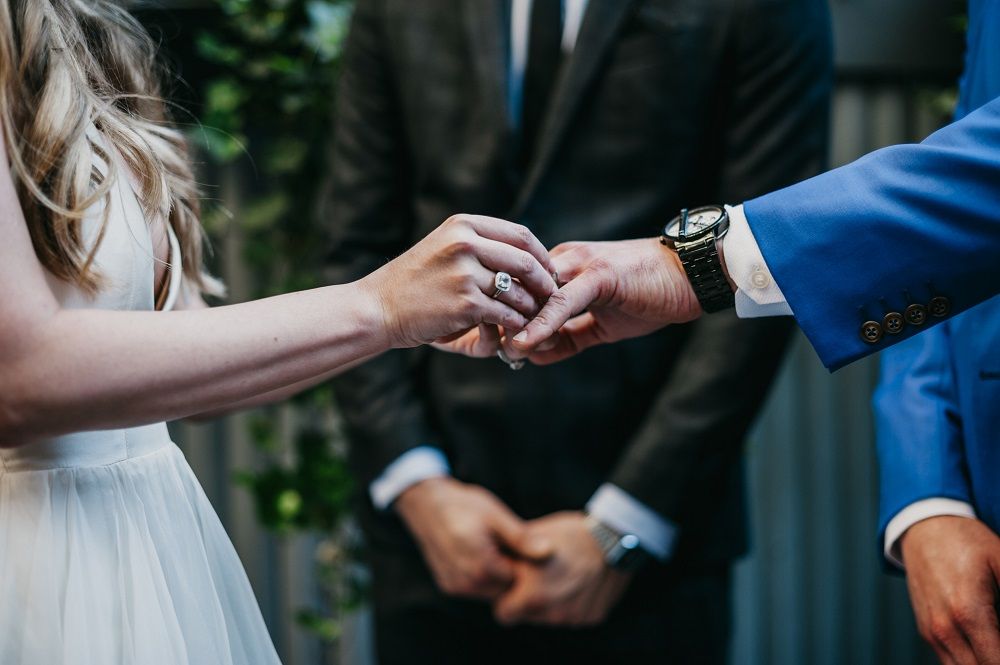 the exchanging of the rings