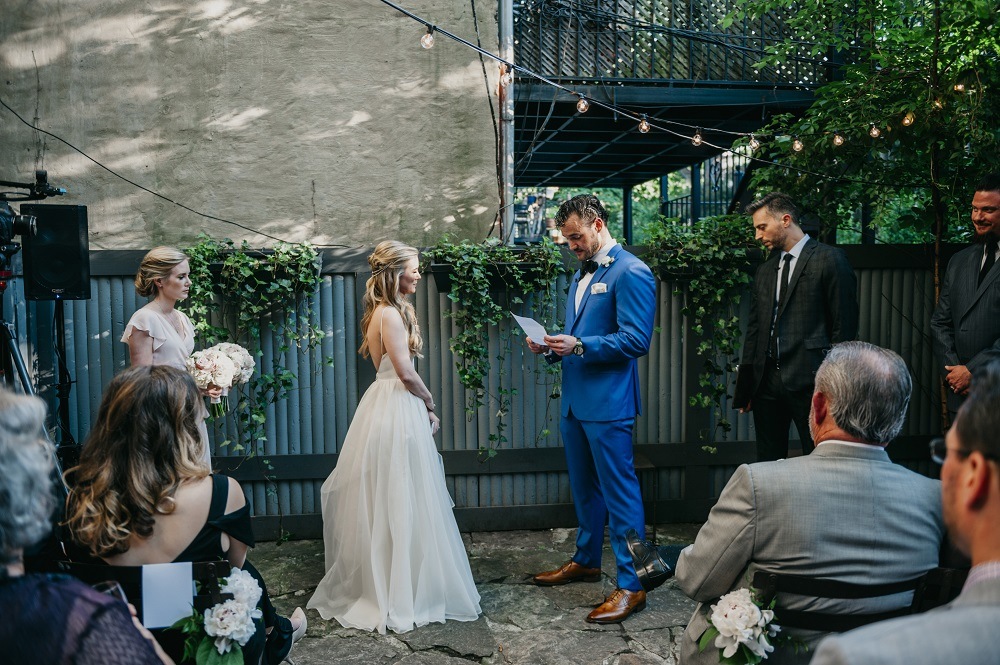 the exchanging of vows