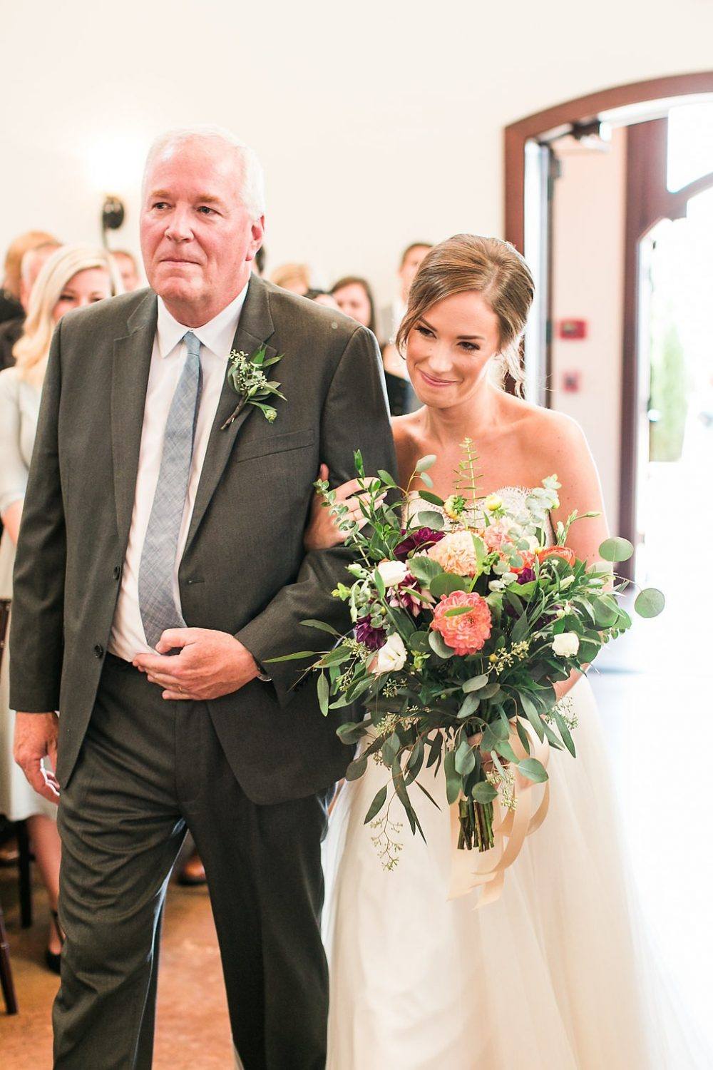 walking down the aisle