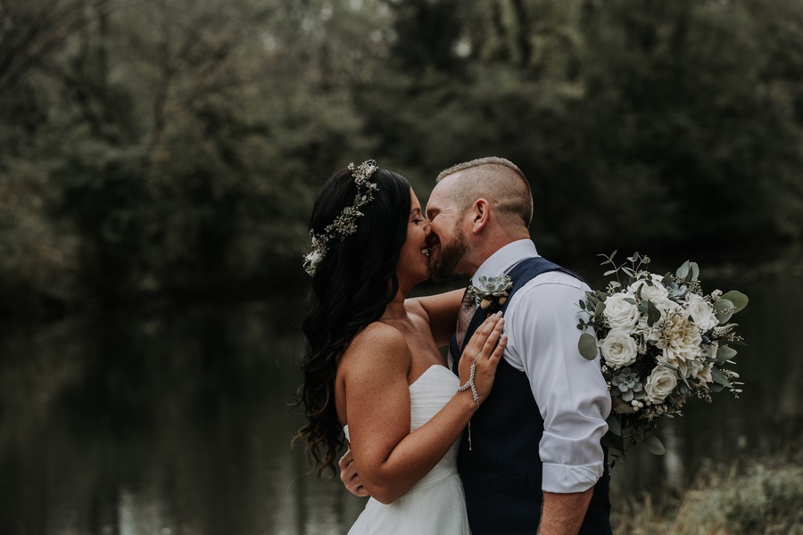 wedding by the lake