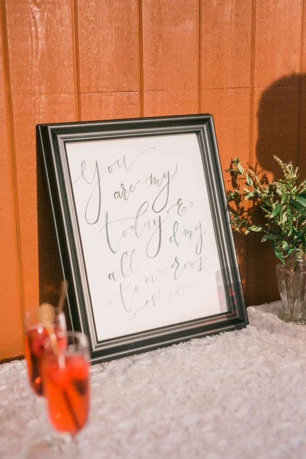 wedding signage