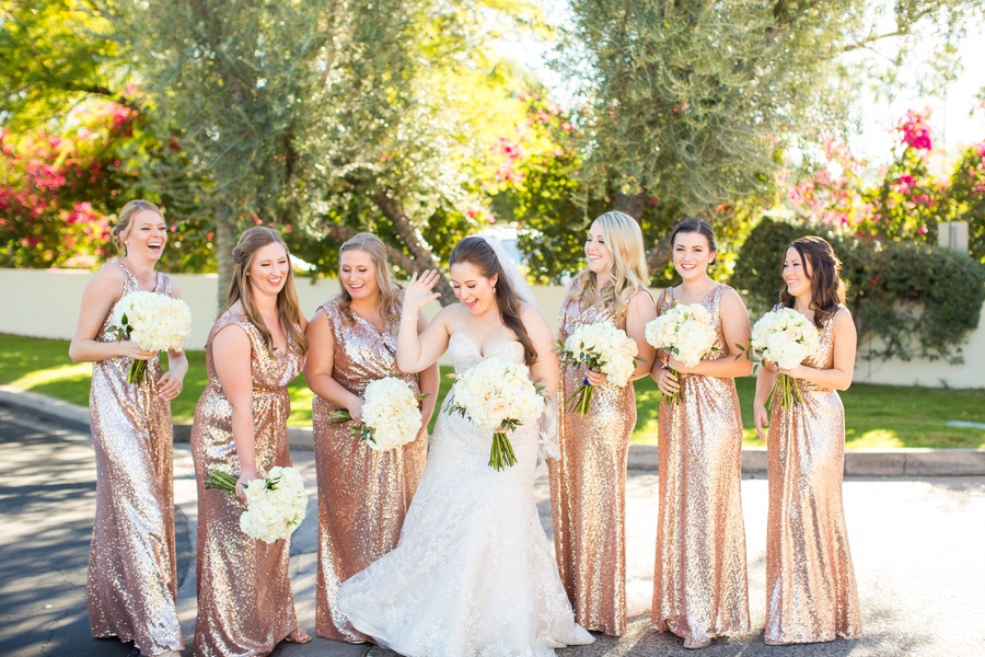 Romantic Wedding with the view of Camelback Mountain