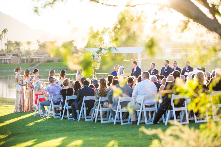 Romantic Wedding with the view of Camelback Mountain