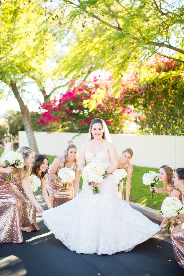 Romantic Wedding with the view of Camelback Mountain