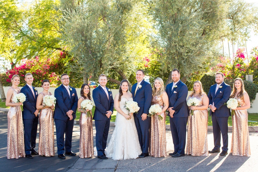 Romantic Wedding with the view of Camelback Mountain