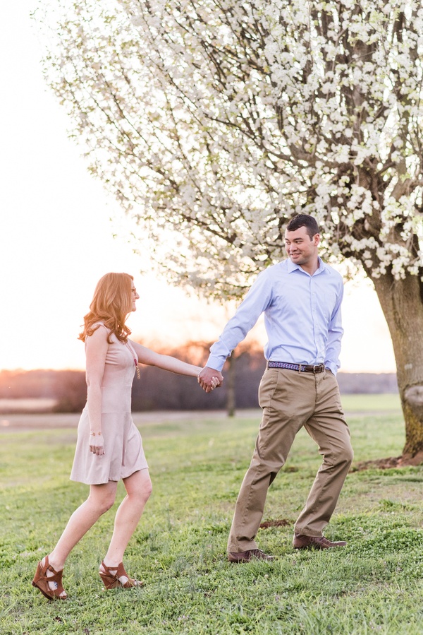 Bradford Pear Bloom Engagement Session