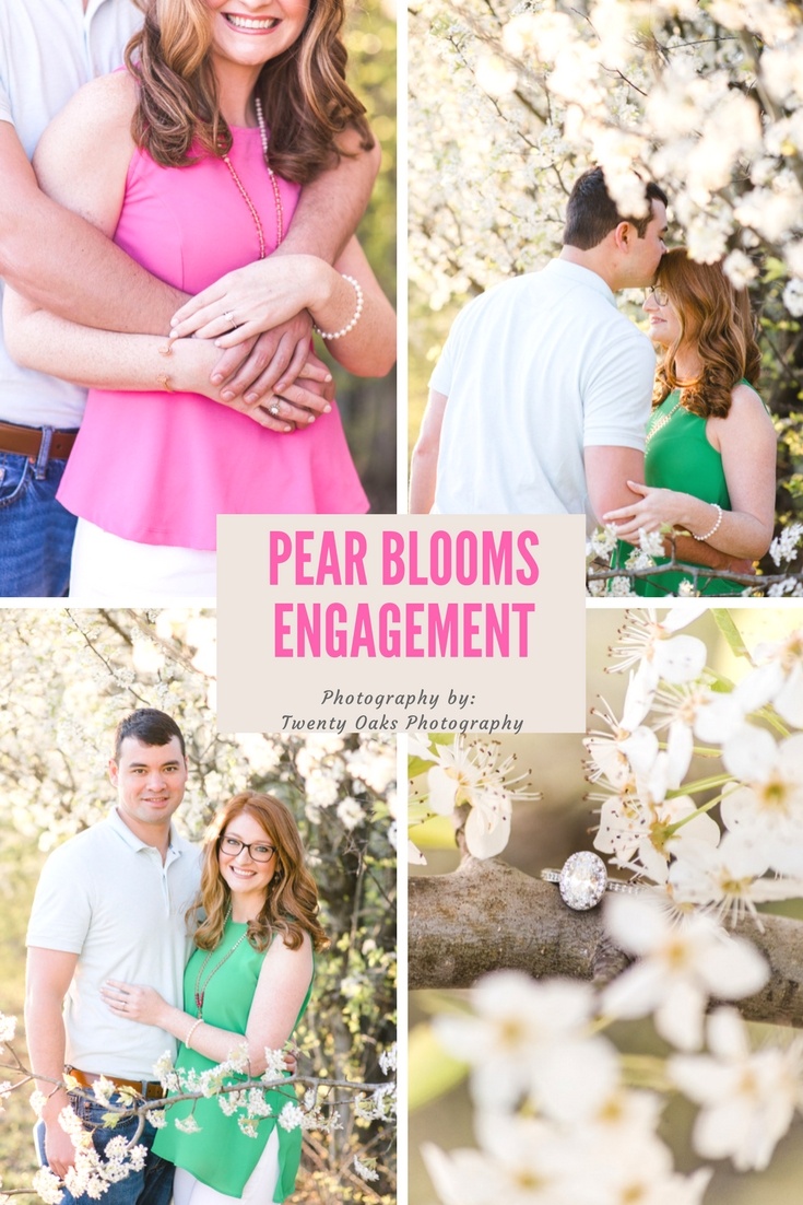 Bradford Pear Bloom Engagement Session