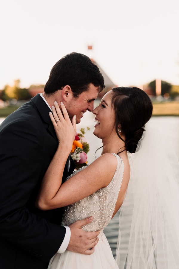 Joyful Spring Wedding in Oklahoma with Pizza Reception