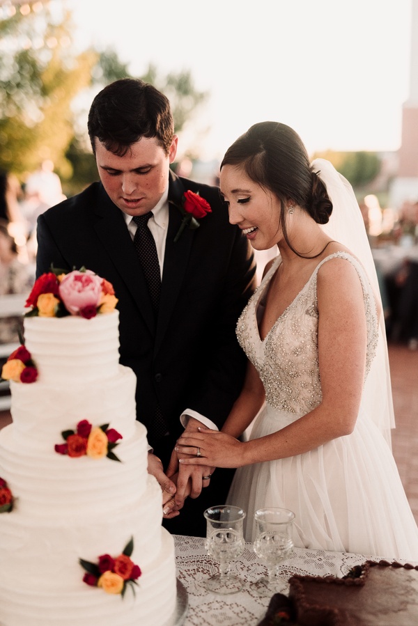 Joyful Spring Wedding in Oklahoma with Pizza Reception