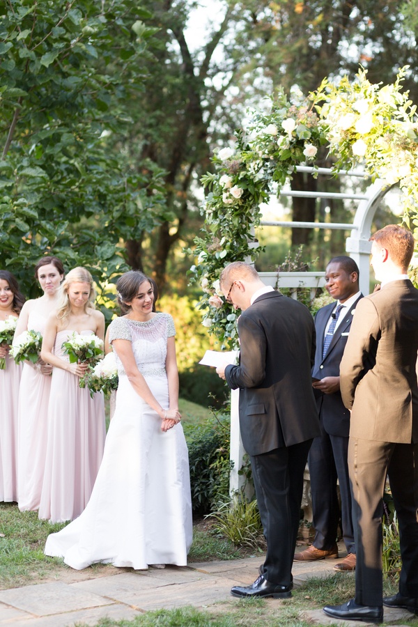 Romantic Blush and Green Garden Wedding