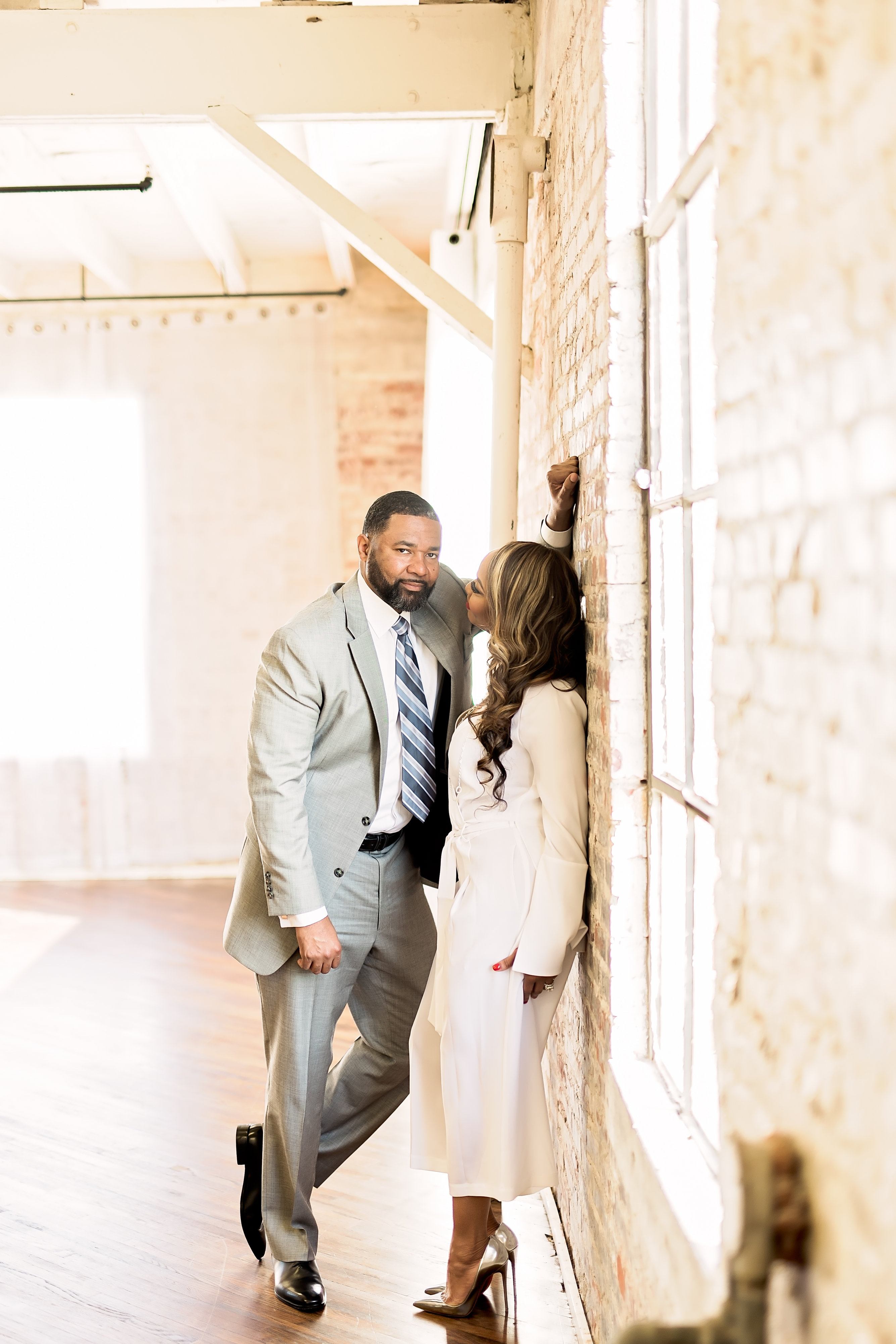 Blue & Black Elegant Engagement