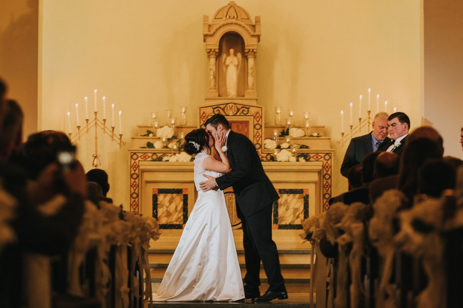 Elegant Black + Ivory Ohio Wedding